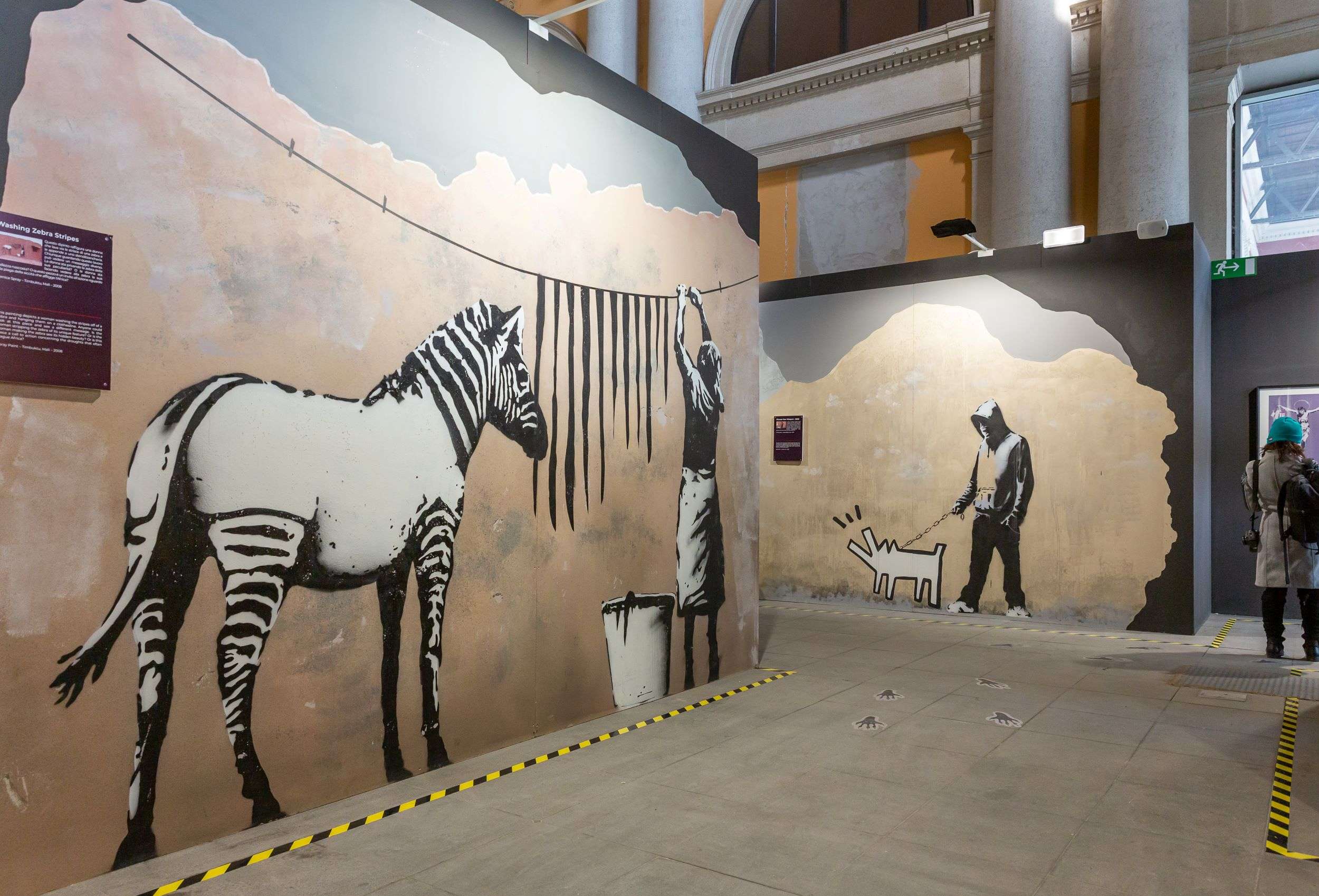 La mostra su Bansky arriva a Porta Nuova e riapre la storica Sala degli Stemmi