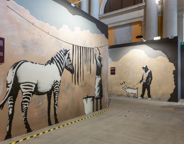 La mostra su Bansky arriva a Porta Nuova e riapre la storica Sala degli Stemmi