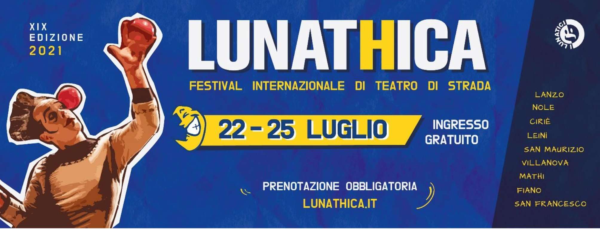 Torna Lunathica, il festival internazionale di teatro di strada, dopo un anno di stop