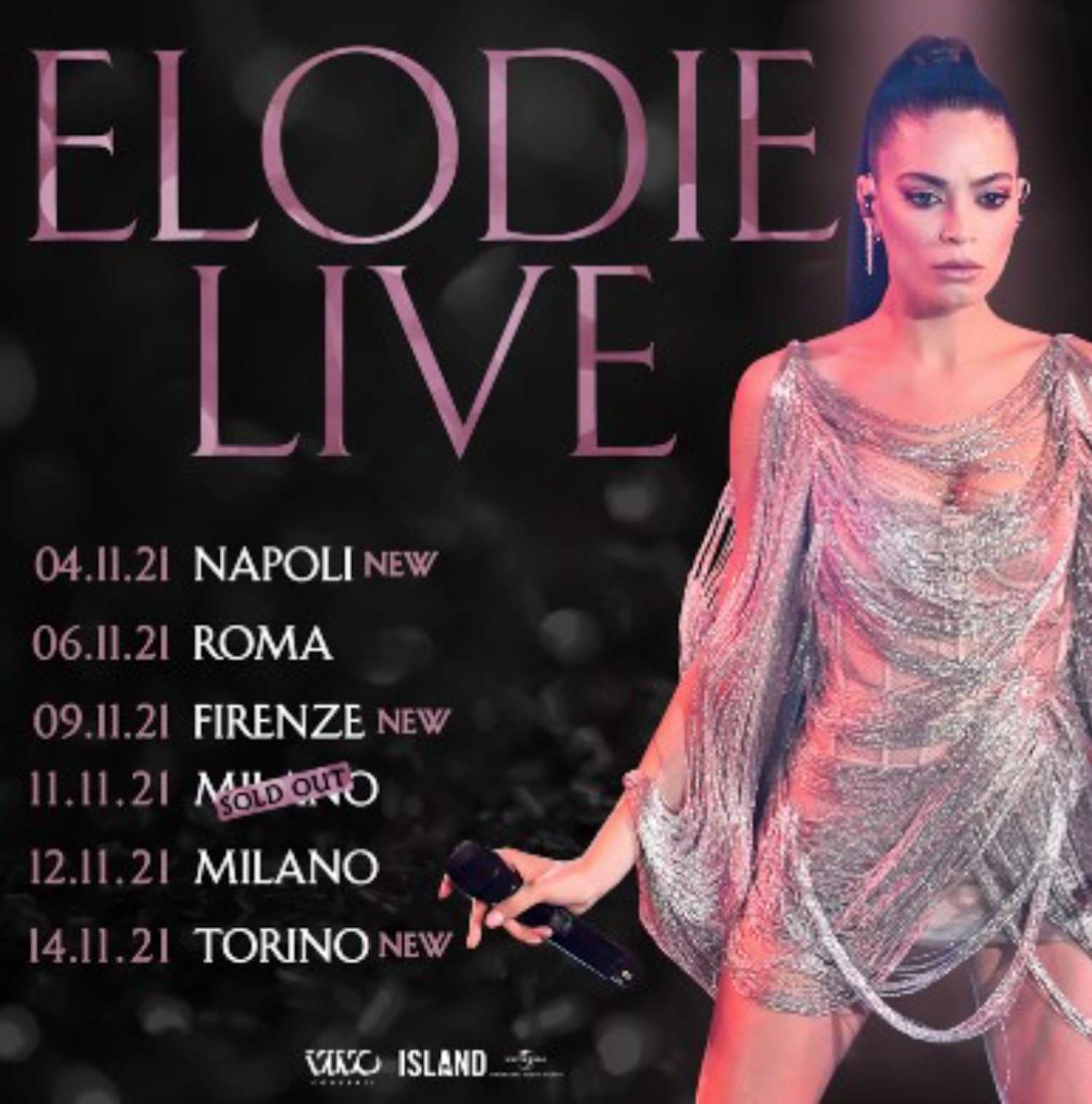 Elodie sposta il suo live in autunno e aggiunge la tappa di Torino