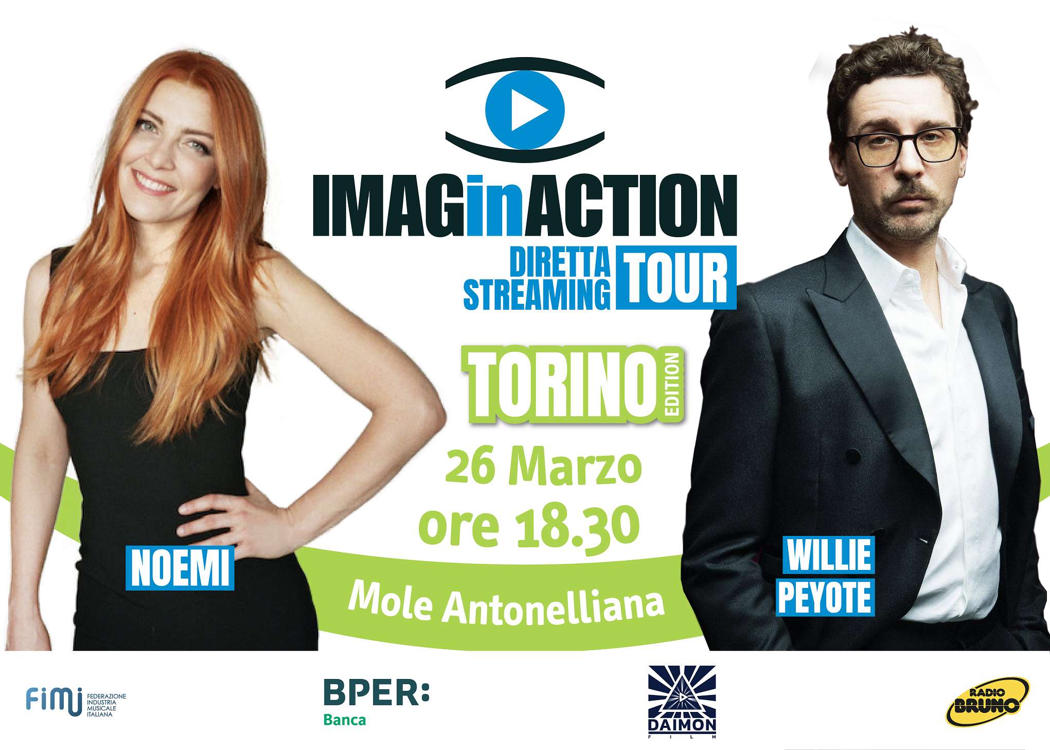 Noemi e Willie Peyote per l’IMAGinACTION day il tour dedicato ai videoclip musicali